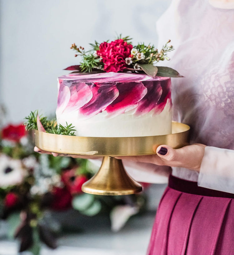 Chocolate Cake with Flowers