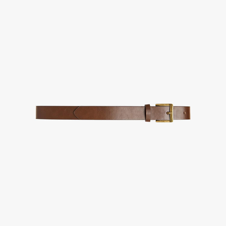 Black leather belt