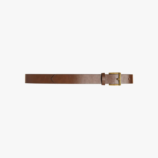 Brown leather belt