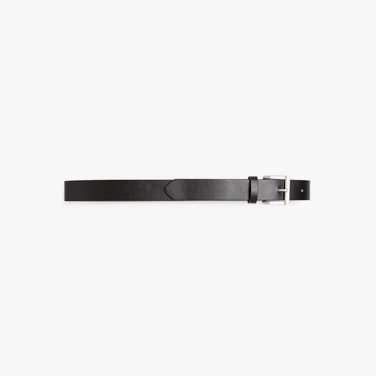 Black leather belt