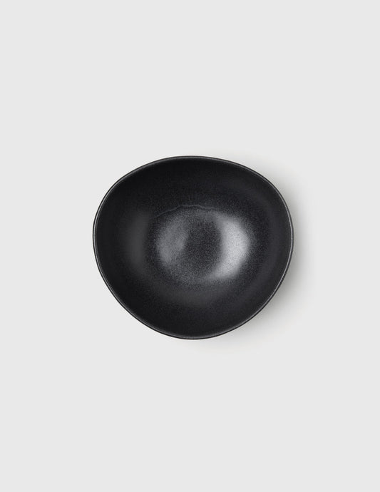 Black stoneware bowl