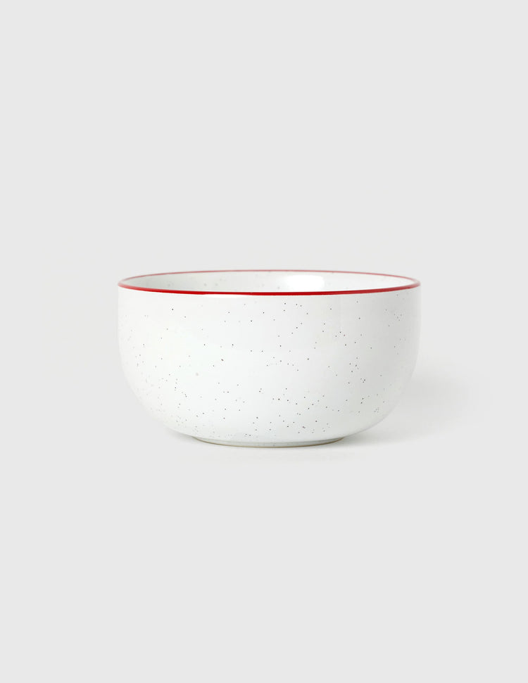 White stoneware bowl