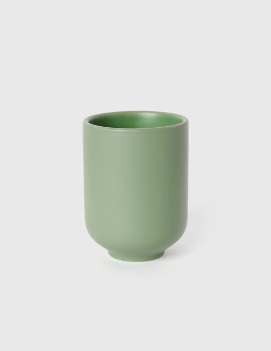 Green porcelain cup